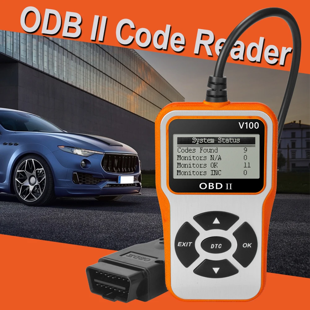 

V100 Handheld OBD2 Scanner Engine Emission Detection Fault Code Reader General Automobile Diagnostic Tool Parts