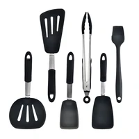 silicone kitchenware 6 piece leak shovel steak shovel set kitchen cooking utensils