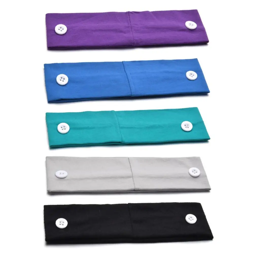 

Кнопка спортивная повязка на голову защита ушей эластичные Йога повязка на голову для фитнеса спортивный головной убор ободок для Для мужч...