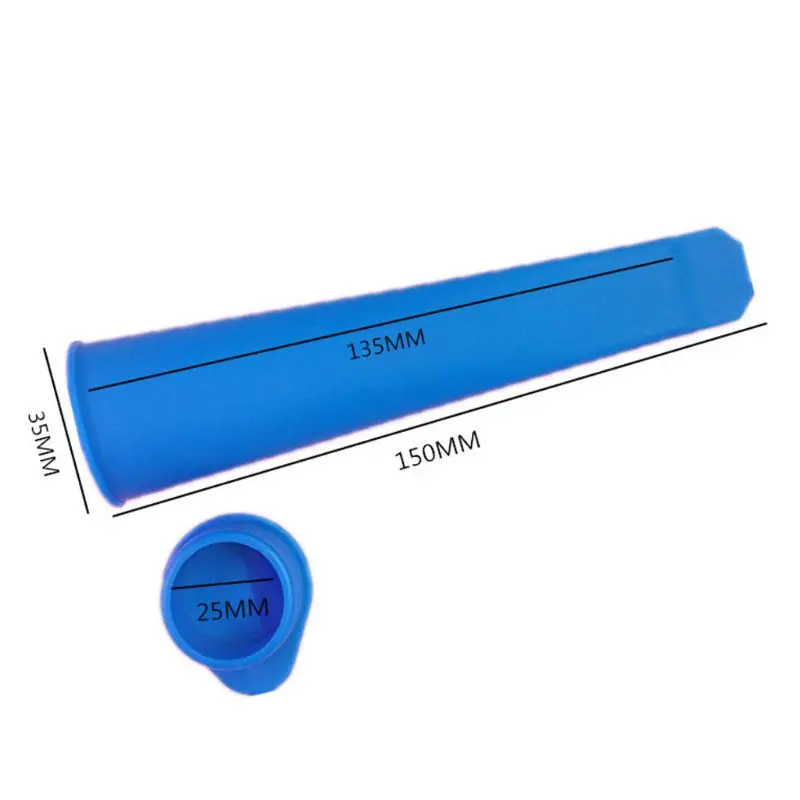 

6pcs Silicone Popsicle Makers Summer Frozen Ice Cream Stick Pop Mold Lolly Mould DIY Kitchen Tool
