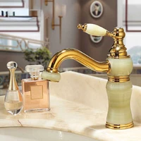 bathroom faucet brass and jade faucet bathroom basin faucet sink mixer tap gold sink faucet bath basin sink faucet hardware