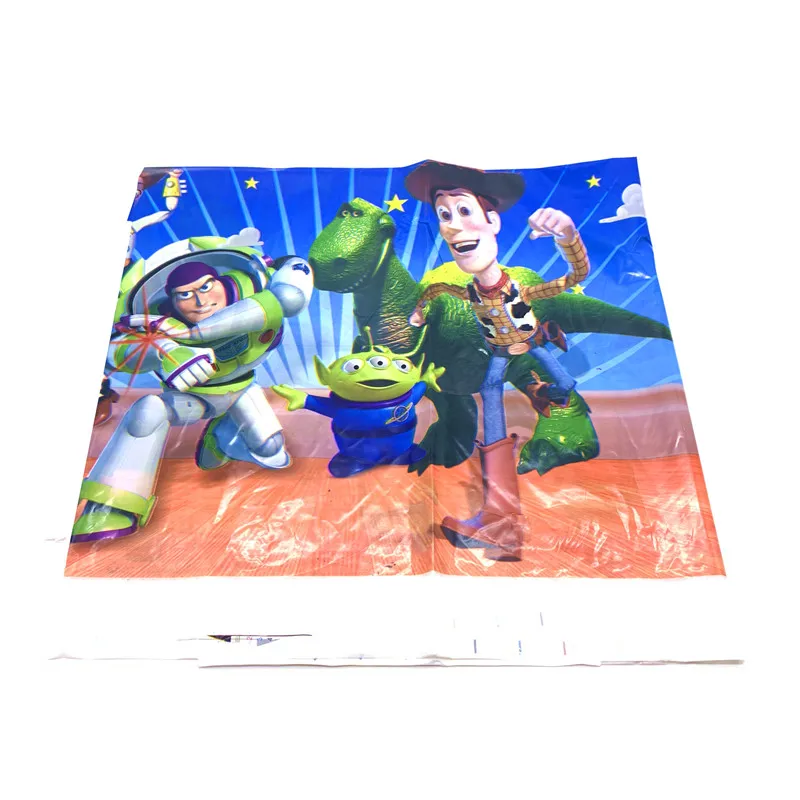 

51/81pcs Toy Story Cartoon Party Decor Supplies Toy Story Paper Cup Plate Napkin Flag Tablecloth Baby Shower Party Tableware Set