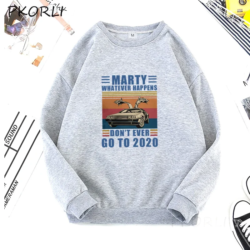 

Marty Whatever Happens Hoodie Funny Unisex Back To The Future Hooded Sweatshirt Vintage Movie Aesthetic Sweatshirts Streetwear