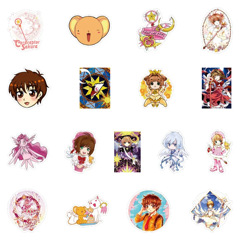 

100Pcs Japanese Anime Cardcaptor Sakura Stickers For Suitcase Refrigerator Diary Guitar Hand DIY Waterproof Graffiti Sticker