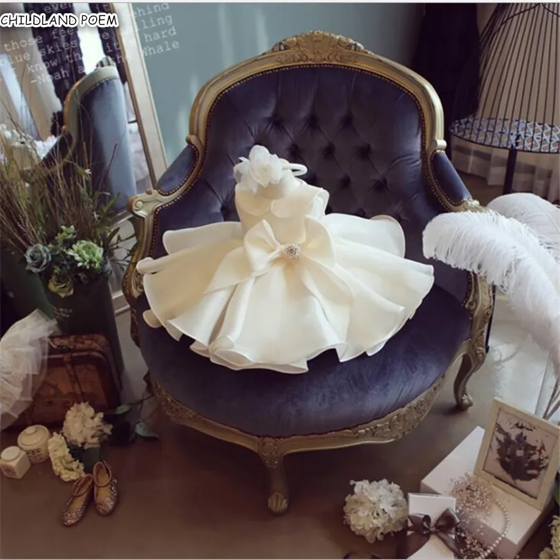 Детские платья с бантом для девочек Gown1st платье на день рождения маленьких