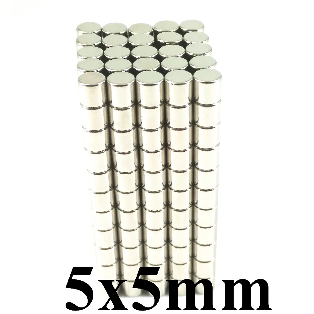 5x5 мм неодимовые мощные Дисковые магниты 5x5 N35 ndfeb супер постоянный магнит высокое качество 5*5 D5* 5 мм
