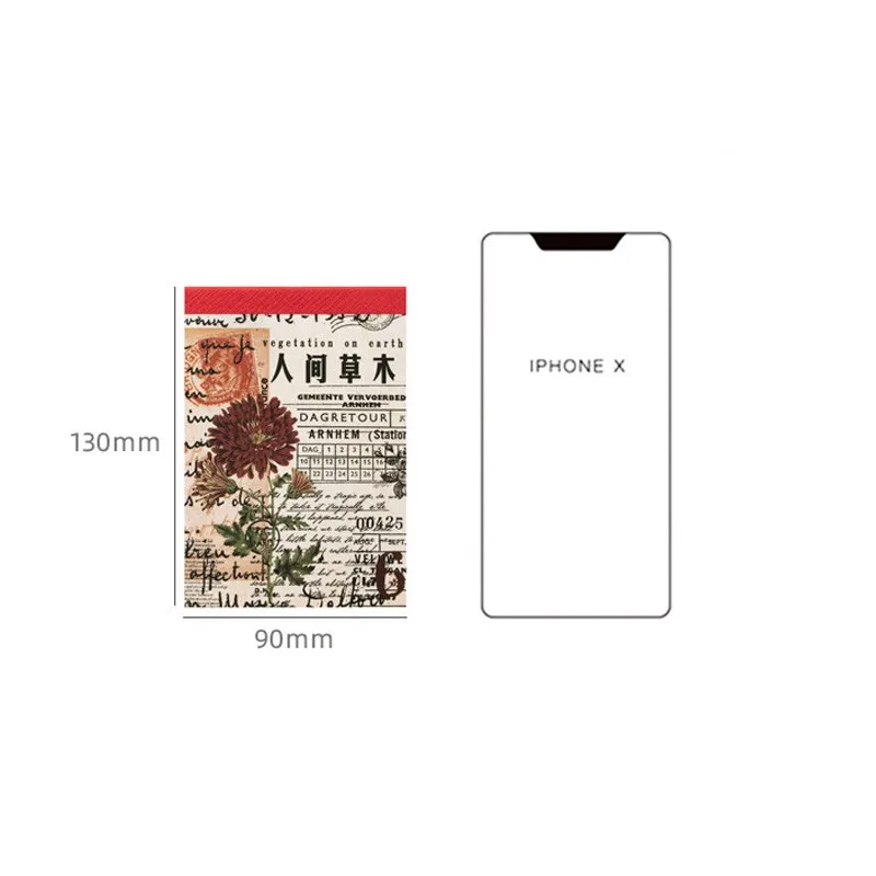 

20page/book Nostalgic sticker book Human vegetation Modern age Classic Nostalgic Renaissance Luggage Fridge Book Guitar