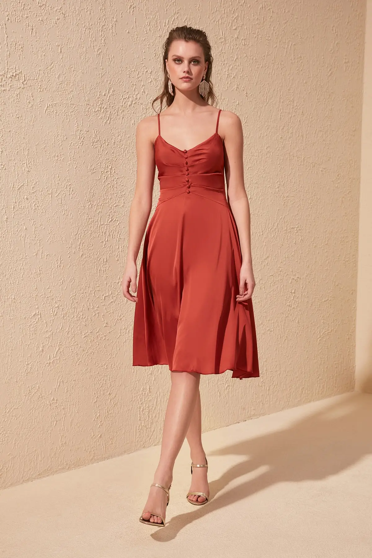 Платье с пуговицами TPRSS20EL1433 | Женская одежда