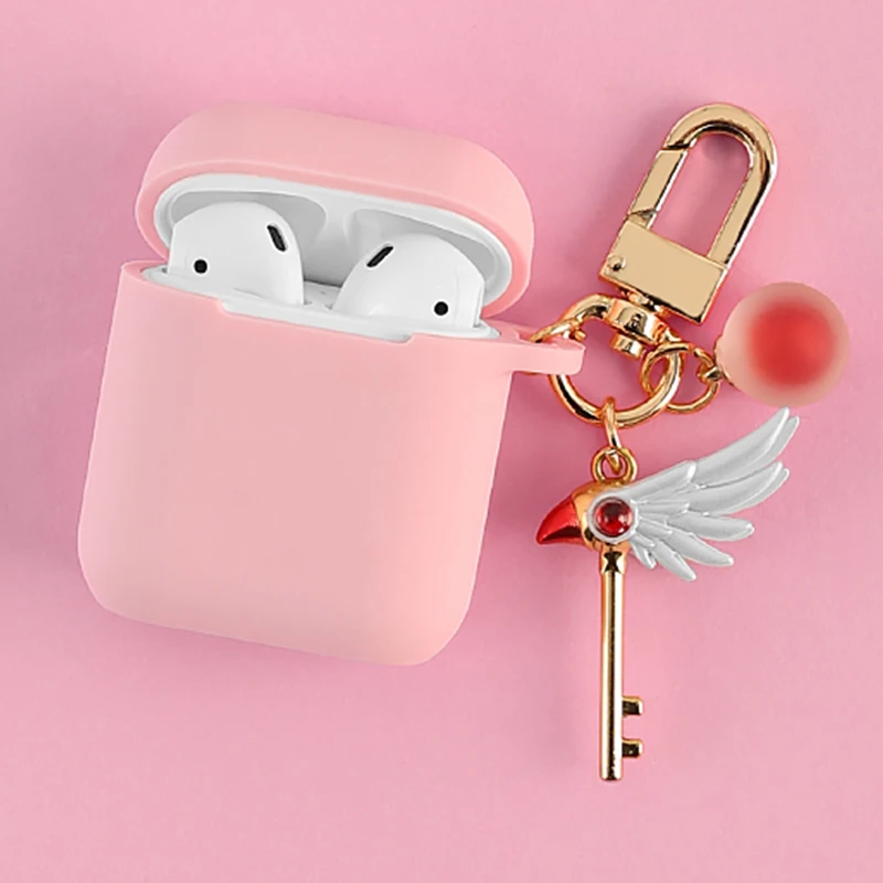 Милый декоративный силиконовый чехол для Apple Airpods 1 2 защитный сумка Bluetooth