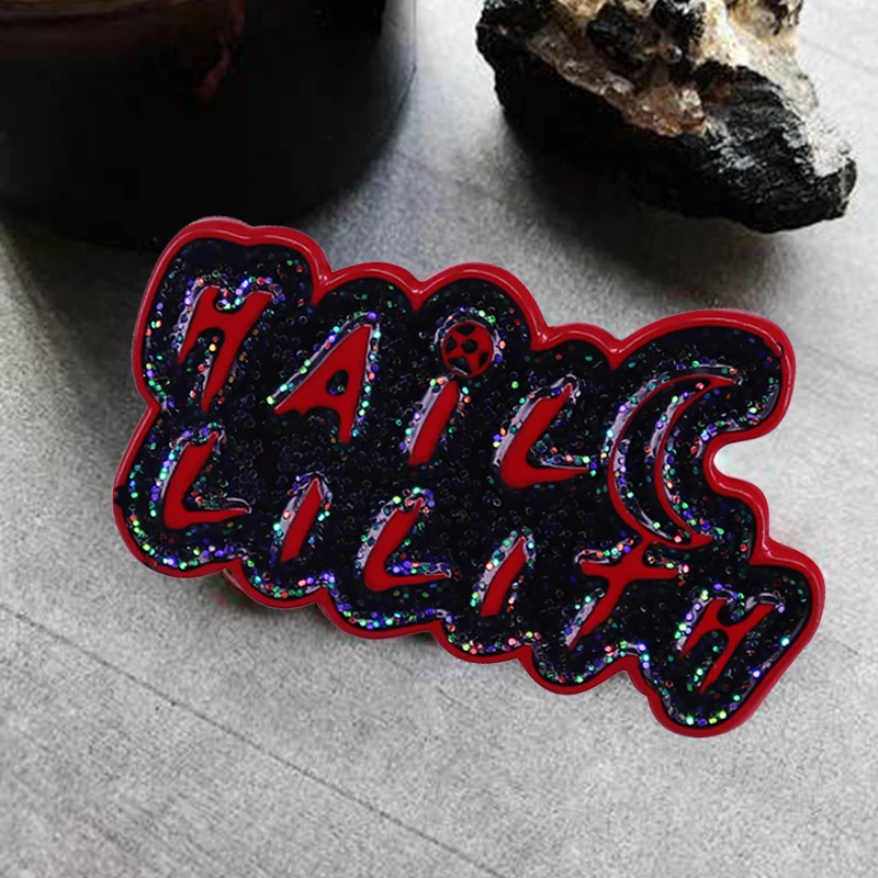 Блестящая брошь на лацкан с Градом Lilith, значок для девушки в стиле приключений со злением