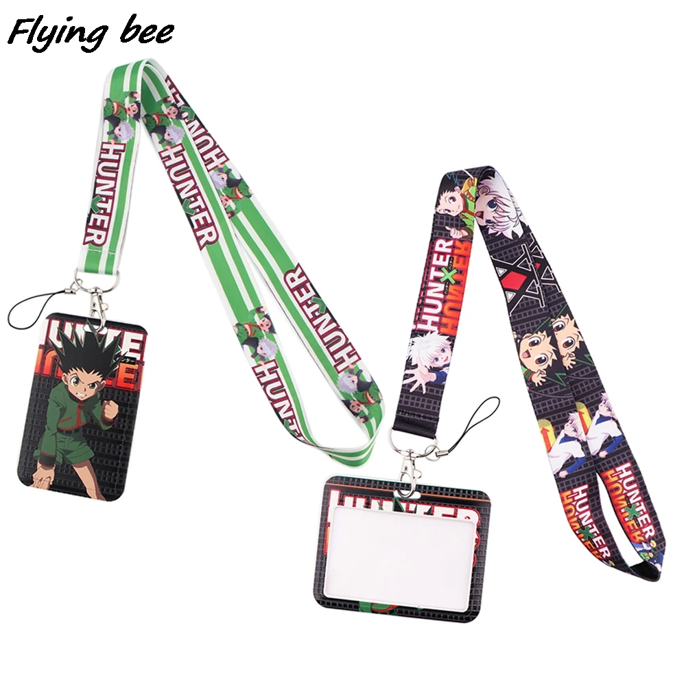 

Flyingbee X1997 Anime Hunter Boy Lanyard Card Holder Student Hanging Neck Mobile Phone Lanyard Badge Subway Access Card Holder