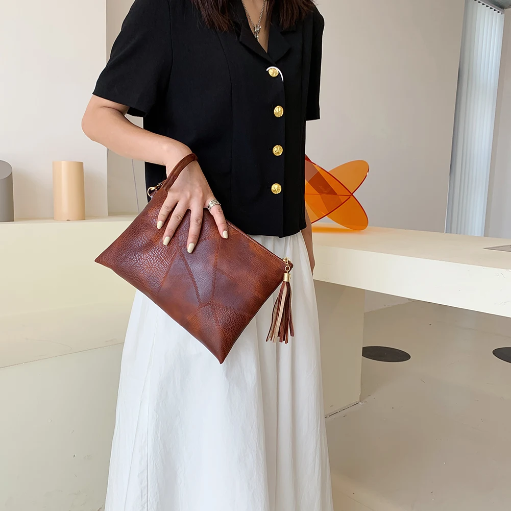 Новинка 2021 женская сумка-конверт в стиле ретро женские Сумки из искусственной