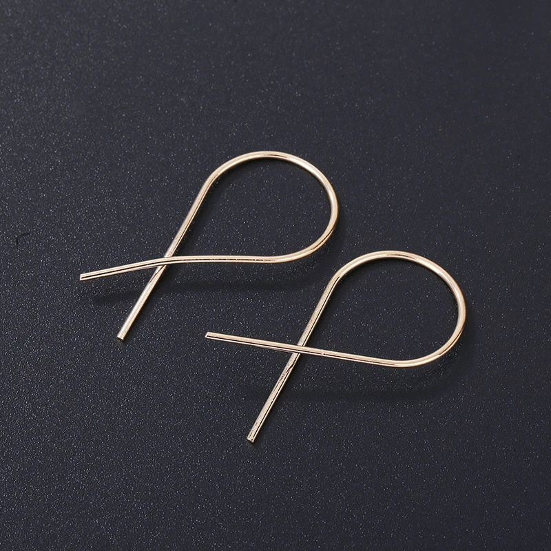 EDS женские серьги-гвоздики медь серебро золото черные серьги панк стиль