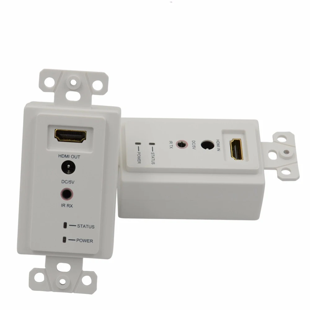 Новый 1080P 50 м настенная пластина HDMI удлинитель конвертер сплиттер 3D одиночный