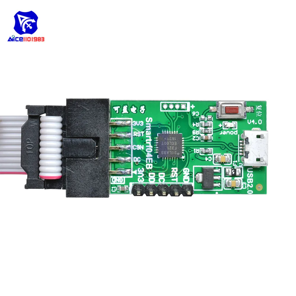 Diymore SmartRF04EB эмулятор CC1110 CC2530 CC2531 CC2540 ZigBee модуль 3 В целевое напряжение Zigbee отладчик