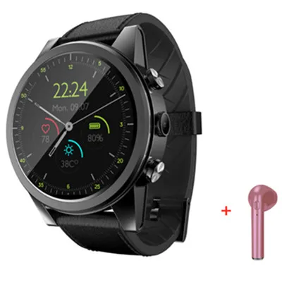 black add headset GOLDENSPIKE X360 4g Смарт-часы для мужчин Android 7,1 3 ГБ 32 ГБ IP67 Водонепроницаемый 1,6 дюймов AMOLED экран 600 мАч батарея умные часы - Цвет: black add headset