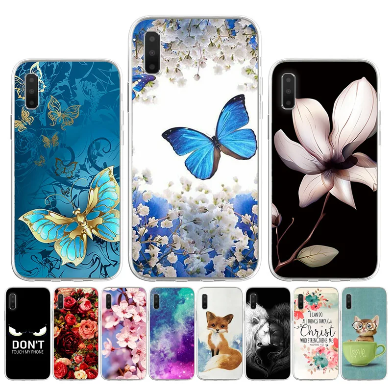 

TPU Case For Samsung Galaxy A7 2018 Cases Silicon Animal Floral Phone Bumper Samsung A7 2017 A6 A8 Plus A730 A750 A530 Covers