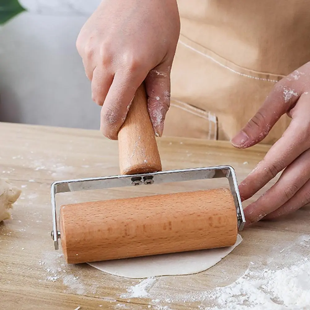

Wooden Rolling Pin Pastry Cookie Dough Pizza Baker Roller Kitchen Tool Utensils Pastry Pizza Fondant Bakers Roller Baking Tools