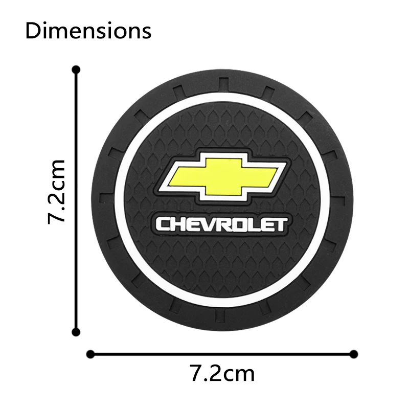 

1/2pcs Car Interior Accessories Water Coffee Cup Coaster Non Slip Pads For Chevrolet cruze lacetti Aveo Niva Captiva t300 Camaro