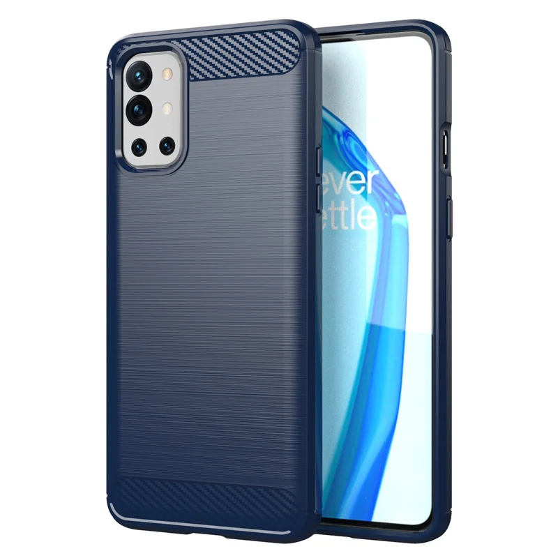 For Cover OnePlus 9R Case For OnePlus 9R Coque Soft Carbon Fiber TPU Silicone Shockproof Cover For OnePlus 9R One Plus 9R Fundas