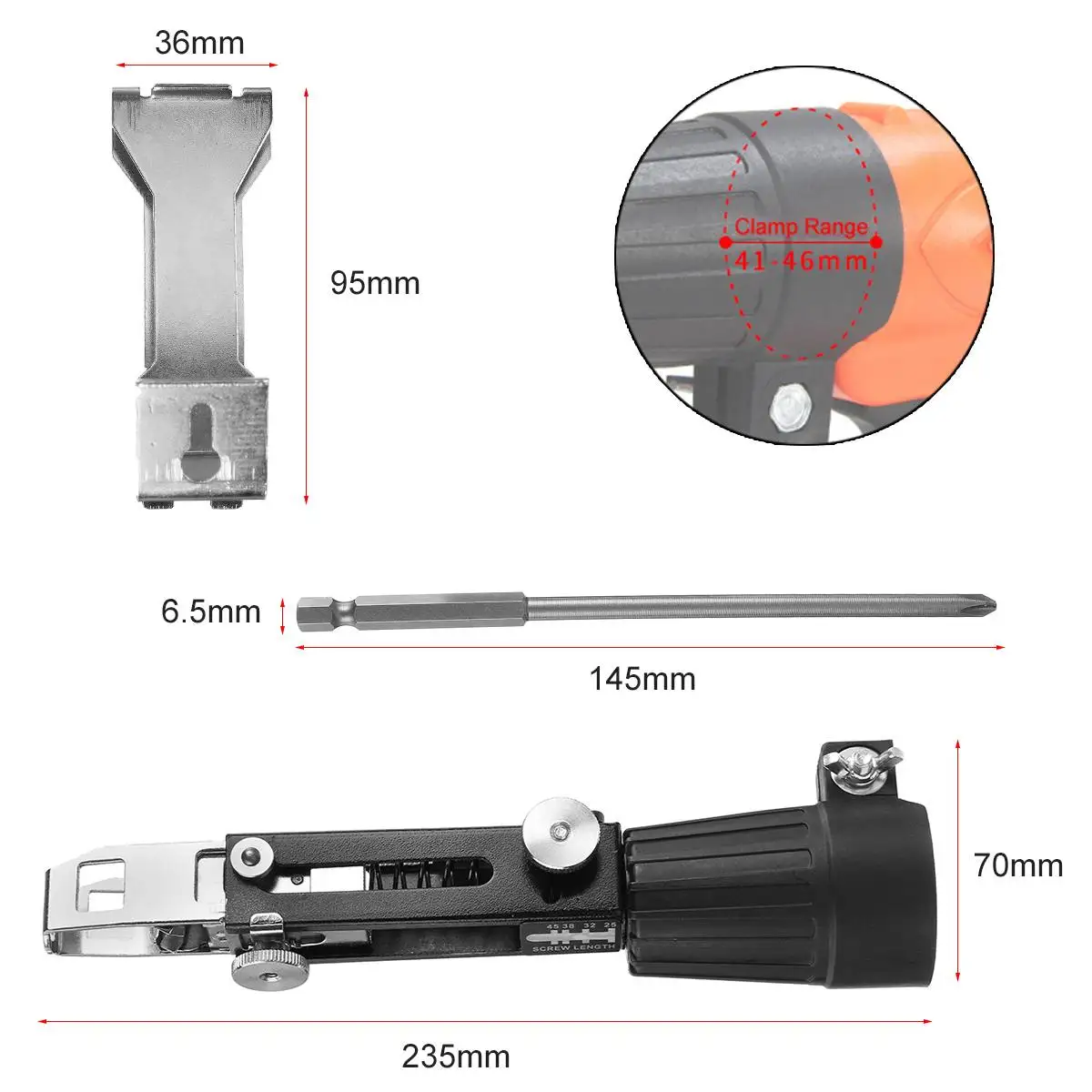 

3 in 1 5000RPM Cordless Electric Drill 2 Speed Adjustable 18+3 Torque 24-45N/M Impact Drill for Makita Battery with 50pcs Nails