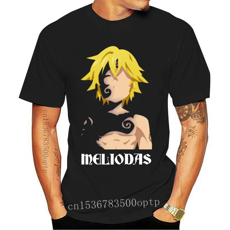 

New Meliodas Stylized Artwork Nanatsu No Taizai T Shirt Crazy Mens T Shirts Fashion 2021 Cotton Short Sleeve Mens T Shirts Norma