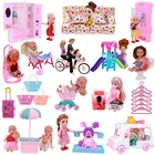 Кресло с колесиком обозрения для кукол, мебель для кукол, ползунок, шкаф, стиральная машина, аксессуары для Кукла Барби, игрушка для кукол Келли 1:12