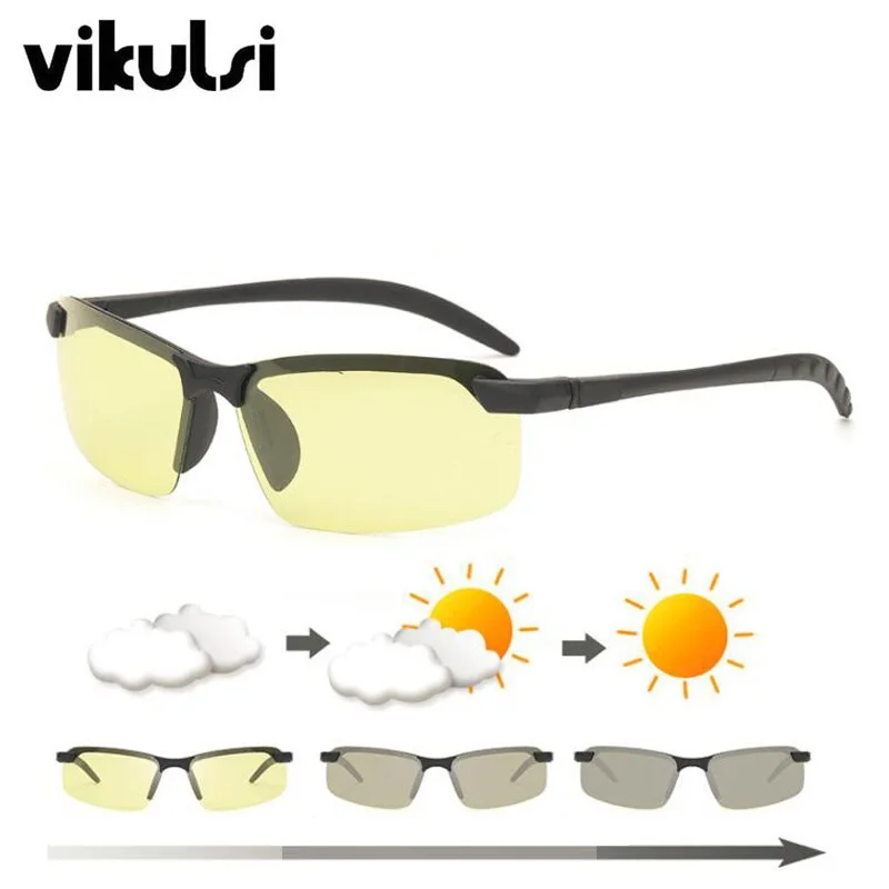 Ультралегкие Модные поляризованные фотохромные солнцезащитные очки для