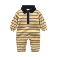 new 2021 spring and autumn baby clothes casual long sleeved striped boy girls newborn baby romper 0 3 months