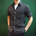 20S17 азиатская небольшая оригинальная супер качественная винтажная облегающая стильная прочная гавайская рубашка Aloha