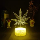 3D светодиодный ночник в виде кленового листа, фигурка для друзей, милая лава, детский декоративный светильник, подарок ребенку на день рождения, USB-лампа, Прямая поставка