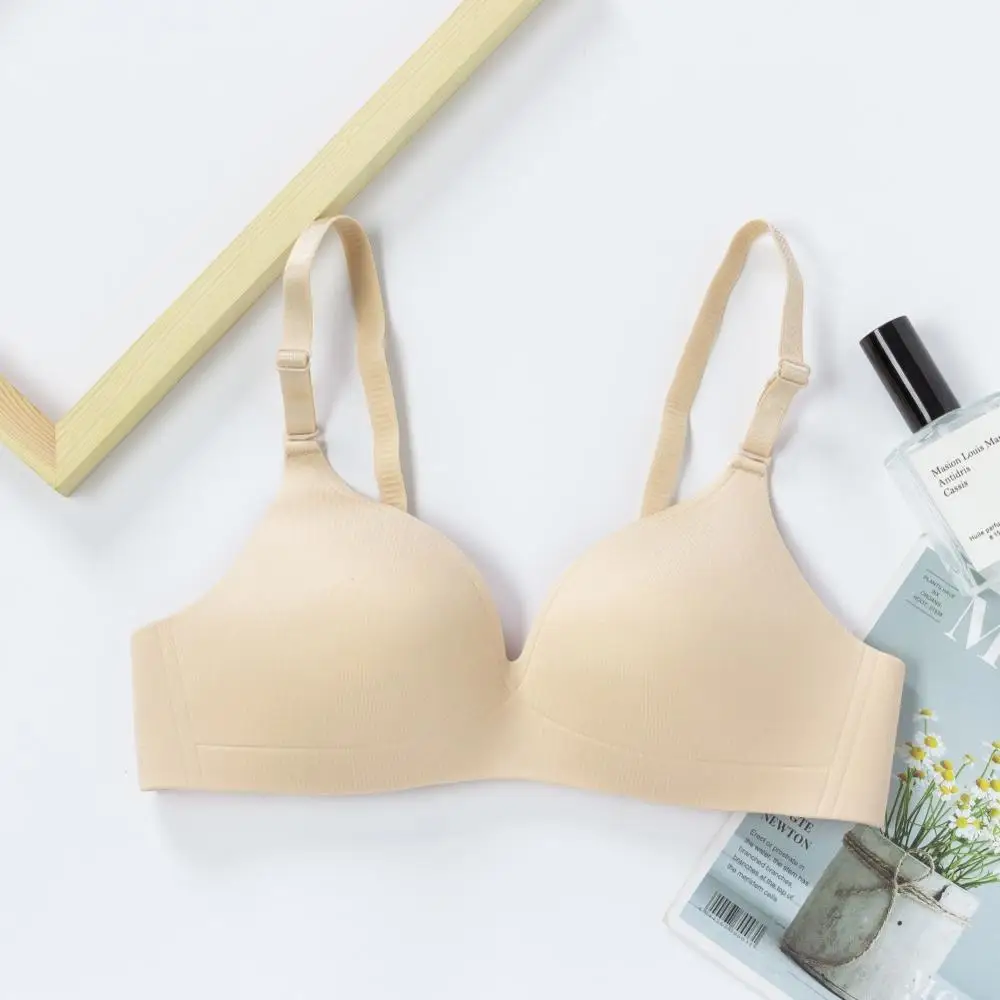 

Sexy Women Bra Solid Color Smooth Bras Thin Lingerie Seamless Bralette Wireless Femme Brassiere Intimates