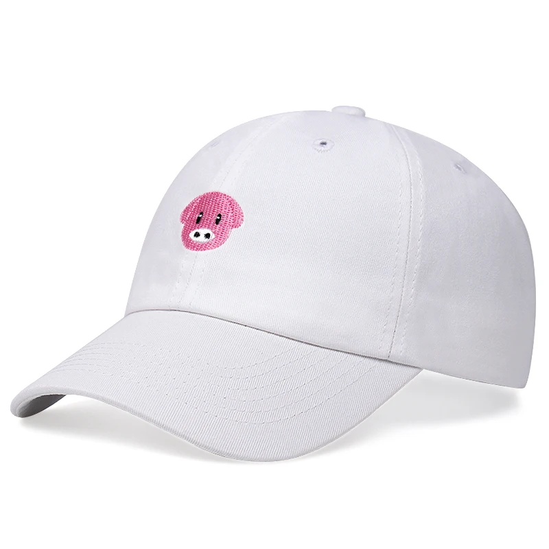 Новинка мужская и женская модная шляпа от солнца бейсболка с мультяшной свиньей