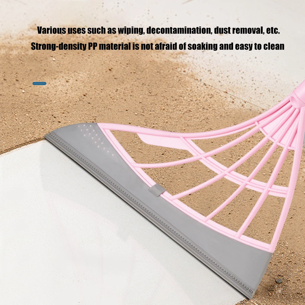 

Телескопическая щетка из мягкого пластика, бытовая щетка для мытья пола, скребок для ванной комнаты, антипригарный прибор для подметания во...