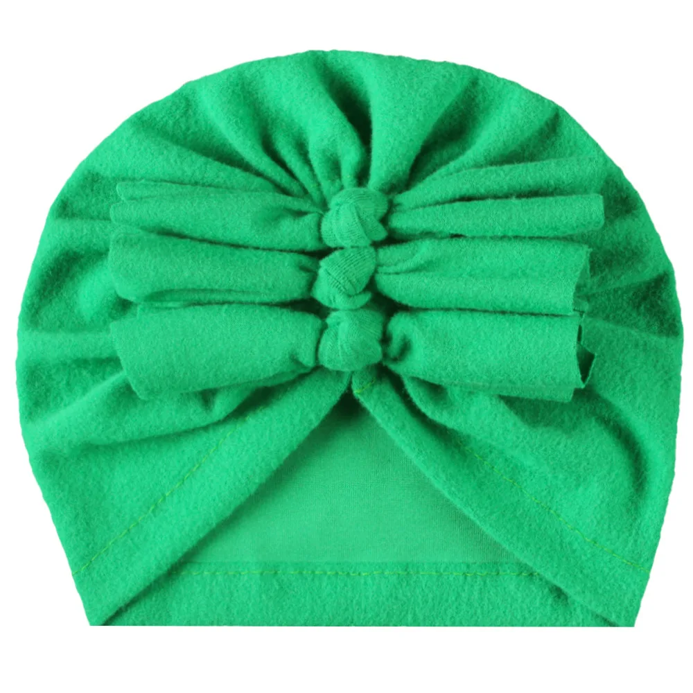 

New Solid Color Bows Newborn Hat Boys Girls Cotton Soft Bow Knot Turban Bonnet Caps Baby Shower Hats Gift Photo Props