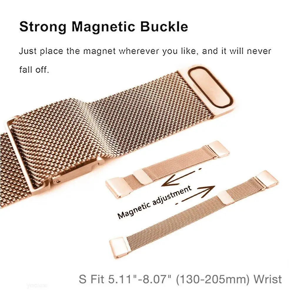 Fenix 6S Milanese Loop Магнитный браслет 20 мм Quick Fit из нержавеющей стали ремешок для часов Garmin Fenix 5S/Fenix 5S Plus