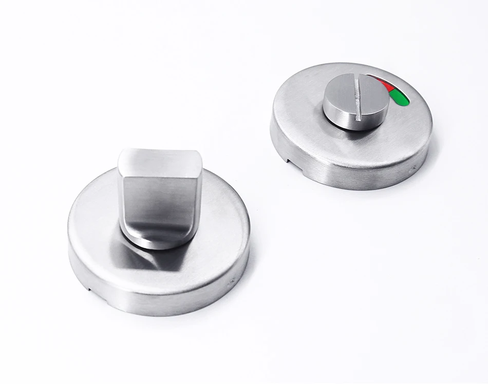 Bathroom Hardware Fittings Toilet Cubicles Indicator WC Door Lock Thumb Turn Knob Stainless Steel