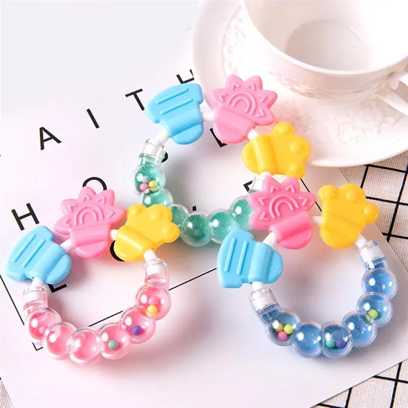 3 шт. детские жевательные прорезыватели ключи погремушка кольцо игрушки