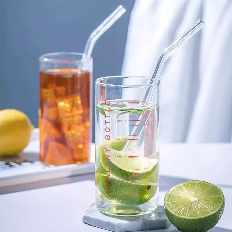 Стеклянная мерная чашка 300 мл термостойкая кружка для кофе и молока завтрака с