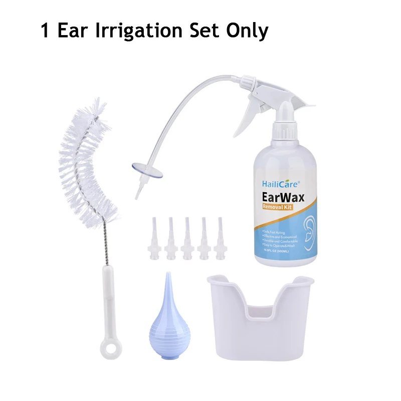 Ear Irrigation Set FDA для взрослых и детей, набор для очистки ушей, набор для удаления воска с ушной раковиной, шприц для мытья ушей - Цвет: Ear Irrigation Set