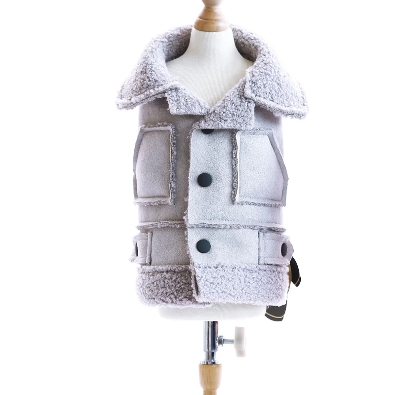 Горячая Распродажа зимнее пальто для собак теплый шерстяной жилет щенков