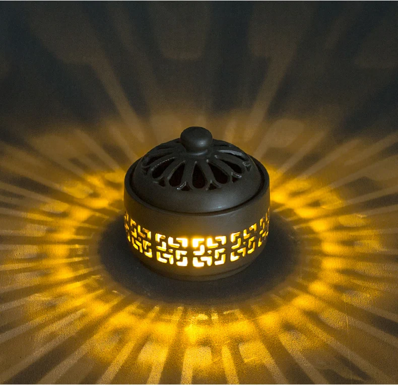 Портативный электрическая горелка ладана Керамика кадило арома-лампа Insense