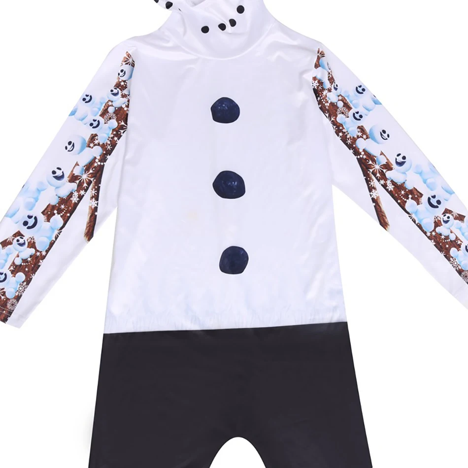 Костюм Эльзы для мальчиков и девочек 2 Рождественский комбинезон с рисунком