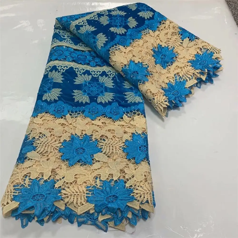 African Lace Fabric Black Color Guipure Tulle 2020 High Quality Nigerian Cord For Wedding Dresses | Дом и сад