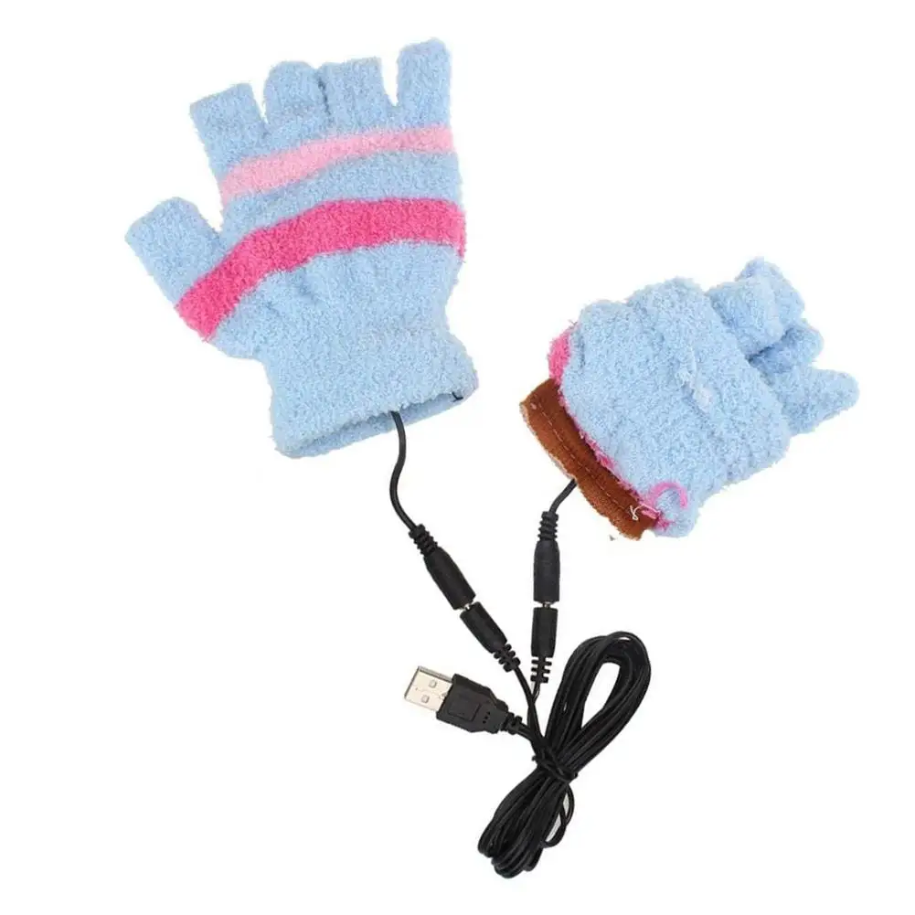 

Women USB Electric Heated Gloves Heating Mitts 5V Energy Saving For Outdoor Indoor Home Office Winter Warm Gloves