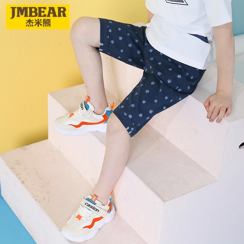 JMBEAR/Новые брюки Детские укороченные мужские с пятью точками повседневные семи |