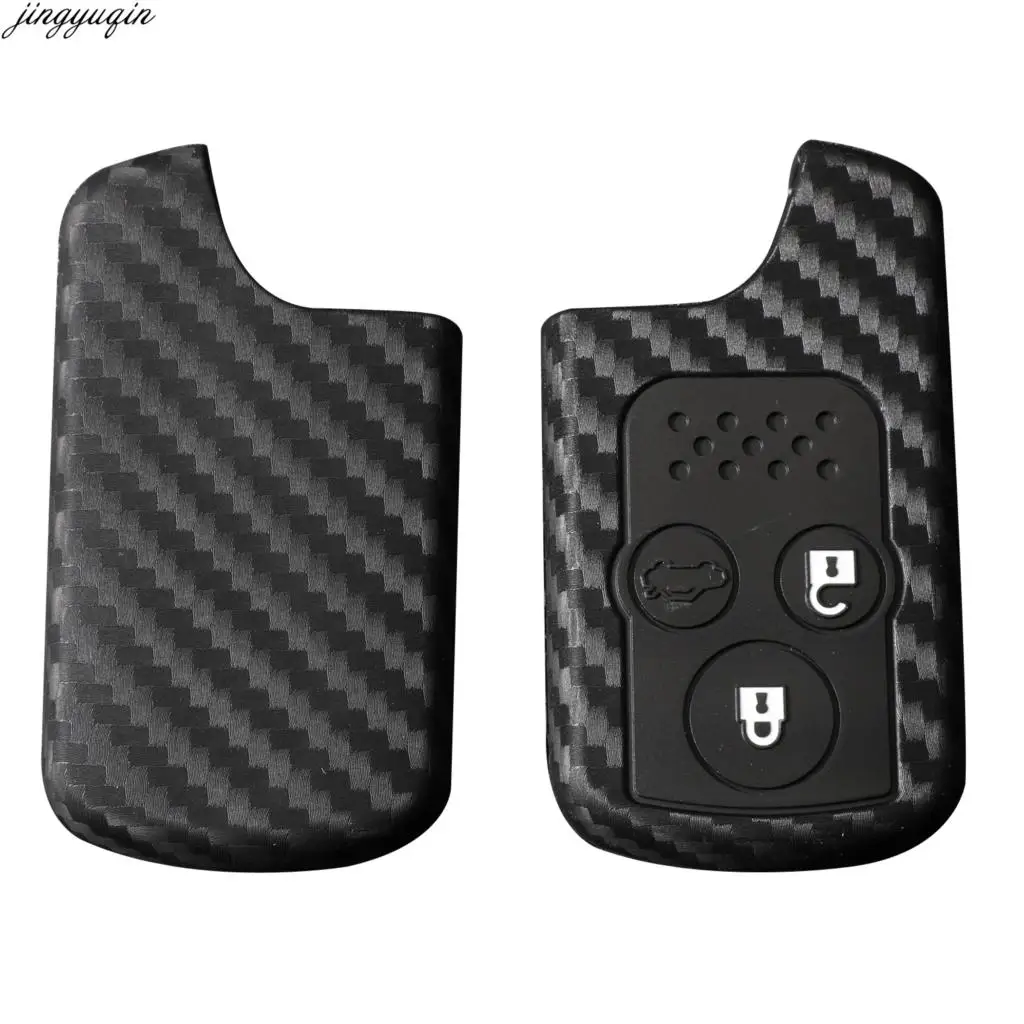 

2/3 Buttons Remote Carbon Silicone Key Cover for Honda Odyssey Elysion Remote Key Jacket Car-styling Silica Gel Before 2014
