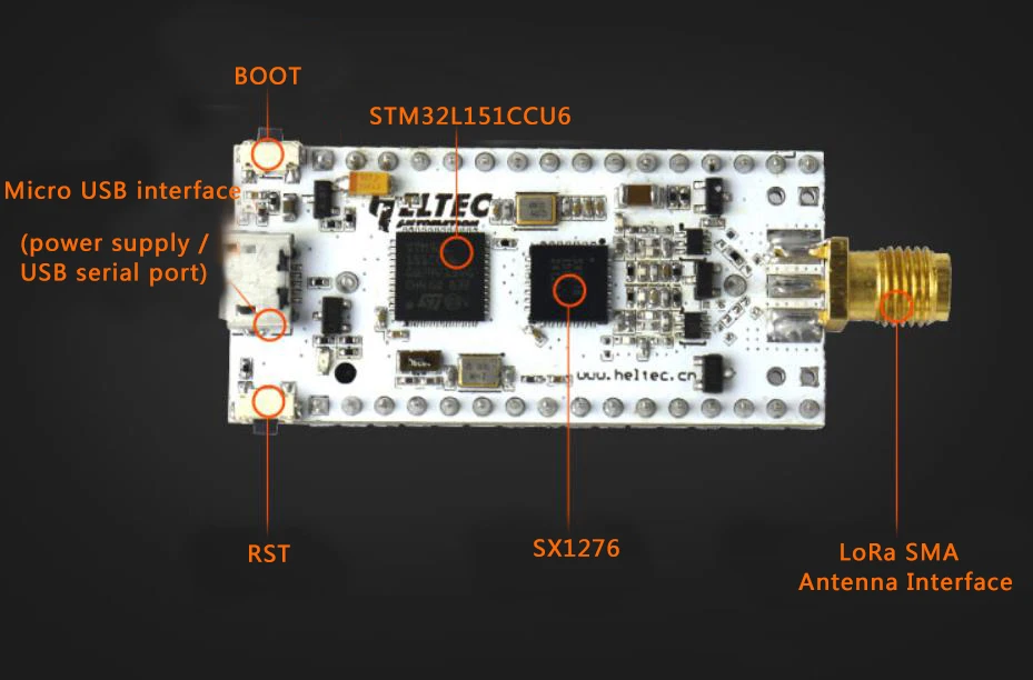 SX1276 wireless Development Board LoRaWAN Беспроводной приемопередатчик беспроводной модуль с антенной STM32L151CCU6 433-470 868-915 МГц