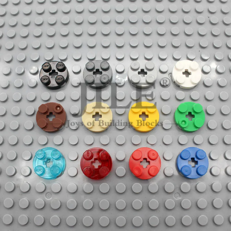 Конструктор Moc Round 2x2 с отверстием для оси 4032 креативные базовые строительные