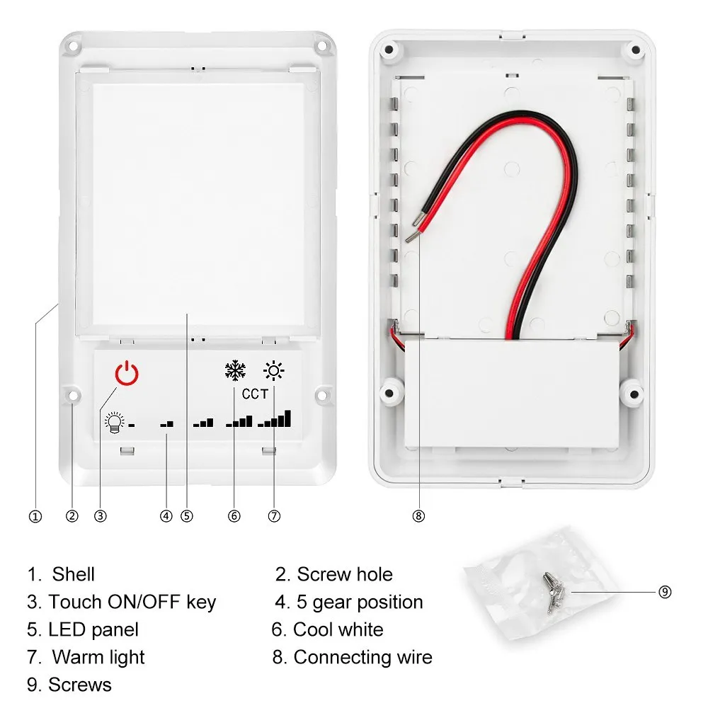 Лампы светодиодсветодиодный купольные лампы для чтения с сенсорными клавишами